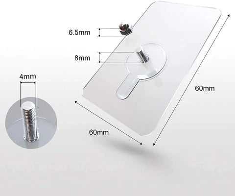 Drill Free Adhesive Screw Hooks