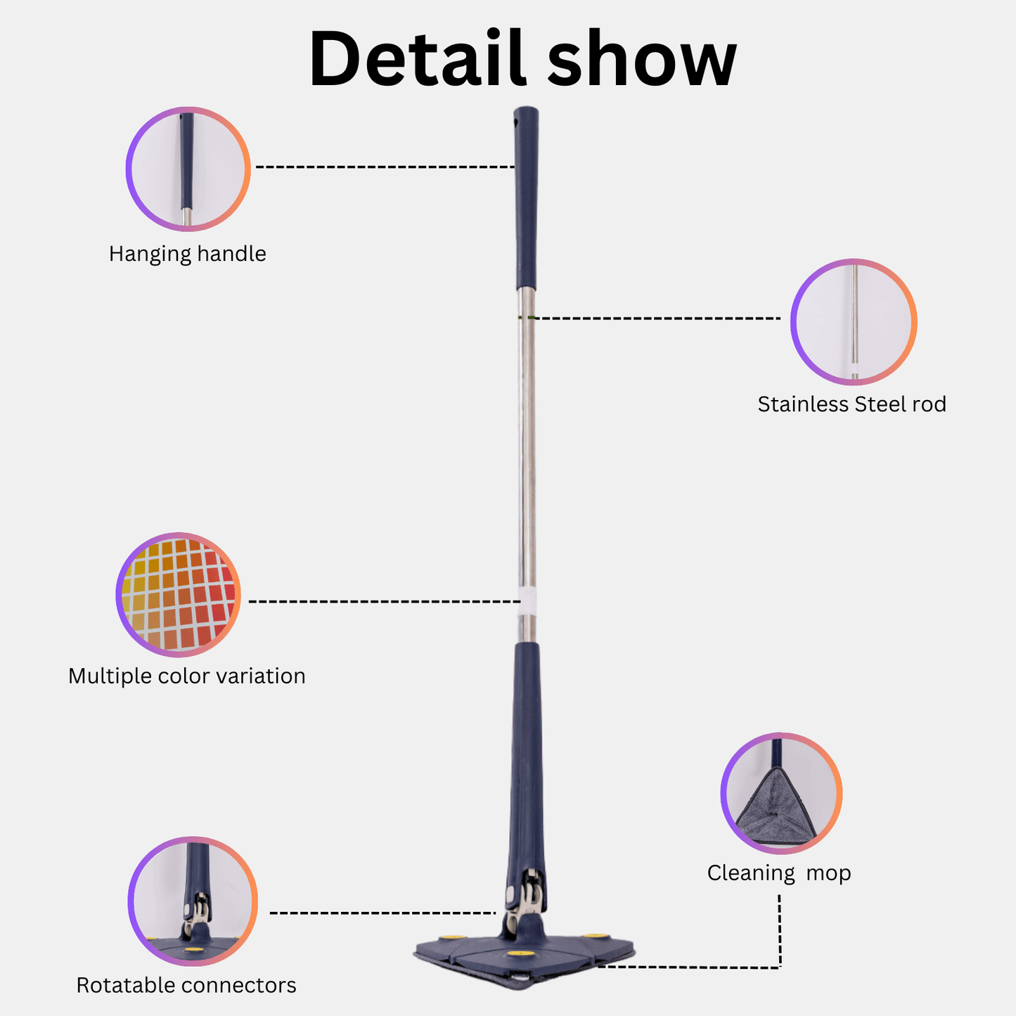 🔥 HOT Sale🔥  Adjustable 360° Rotatable Spin mop