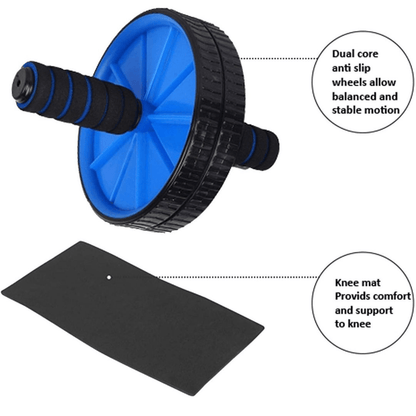 Ab Wheels Workout Roller with Knee Mat