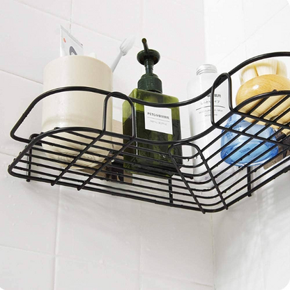 Metal Kitchen & Bathroom Corner Rack Storage Shelf