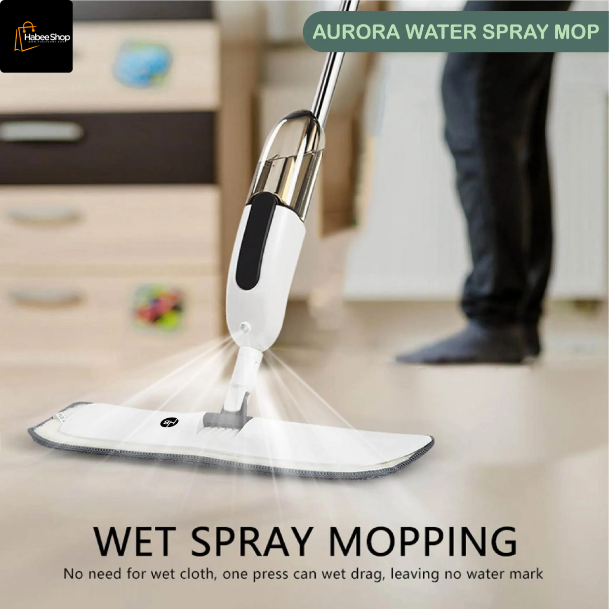 Spray Mop with Refillable Bottle and Pro-Microfiber Mop